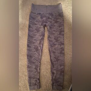 Gymshark Purple Camouflage Leggings